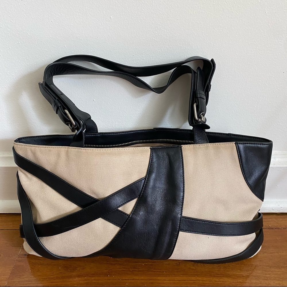 Cynthia Rowley Bag- Canvas and Leather! - Picture 2 of 5